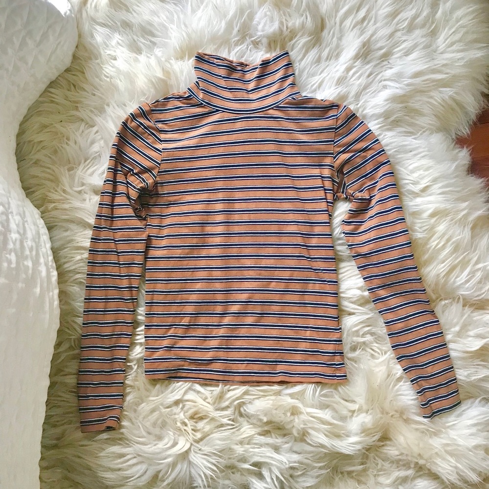 Urban Outfitters Striped Turtleneck Top
